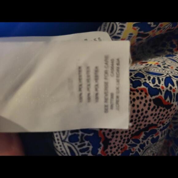 J CREW Small red white & blue paisley tunic cover-up - Picture 4 of 5
